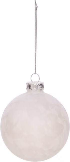 Bola de Navidad de cristal blanca frost Feeric Lights & Christmas de 60 mm