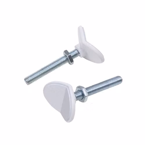 Pack de 2 adaptadores y tornillos en Y Safety 1st en color blanco para barreras de seguridad metálicas Easy Close y Auto Close