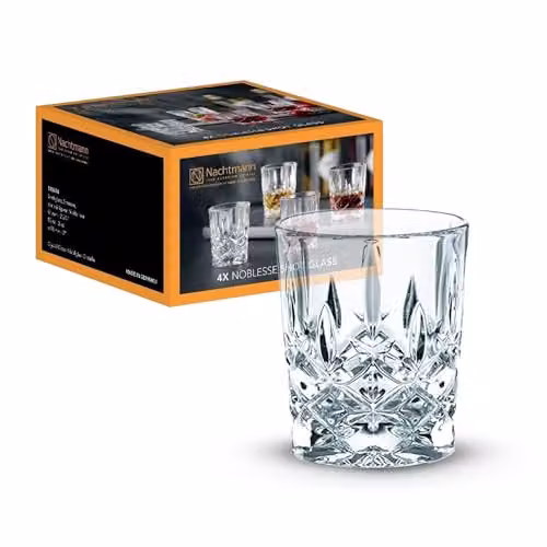 Juego de 4 vasos de chupito Noblesse de Nachtmann en cristal transparente de 50 ml