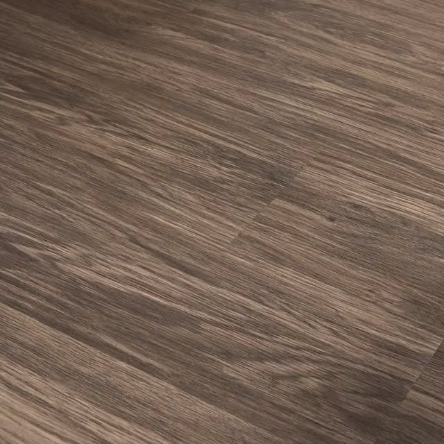 Suelo de vinilo autoadhesivo neu.holz Valona en acabado roble sepia, 28 planchas de PVC con efecto madera rústica (3,92 m²)
