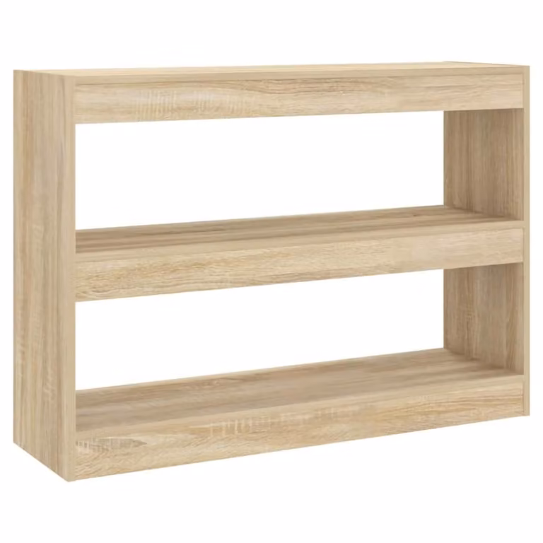 Estantería divisor de espacios Maison Chic de madera color marrón y beige con acabado mate, An/P/Al: 100 x 30 x 72 cm
