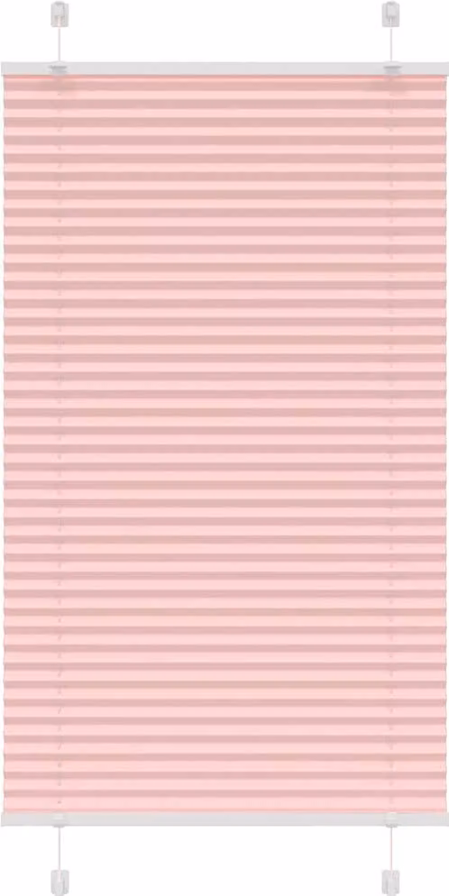 Estor plisado Syfax rosa de poliéster semitransparente An/P/Al: 79,4 x 80 x 100 cm