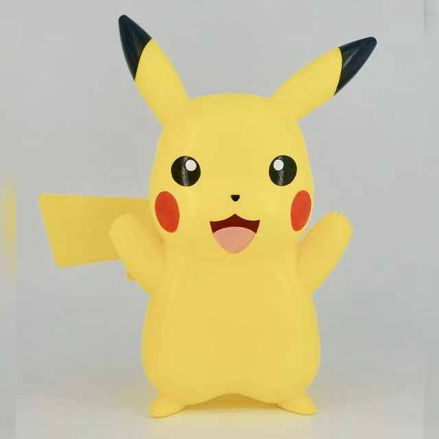 Lámpara de noche LED Pikachu de Omenex en color amarillo para habitación infantil (An/P/Al: 12,5 x 19 x 25 cm)