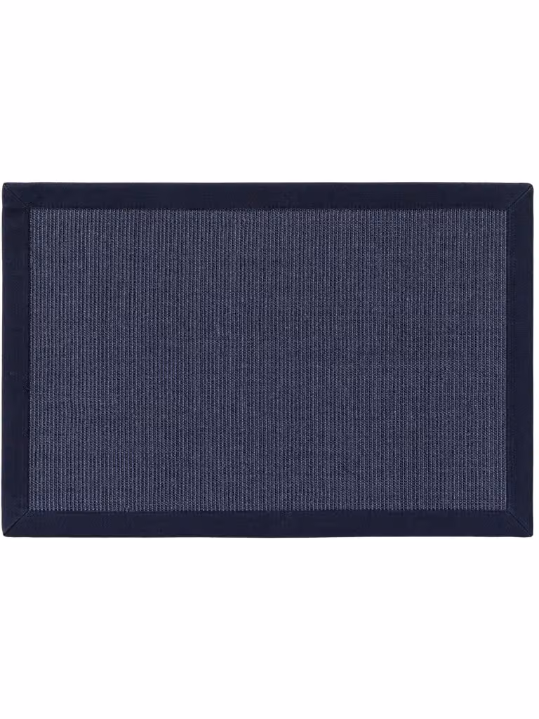 Estera rectangular de sisal y yute Benuta en color azul, An/P: 40 x 60 cm