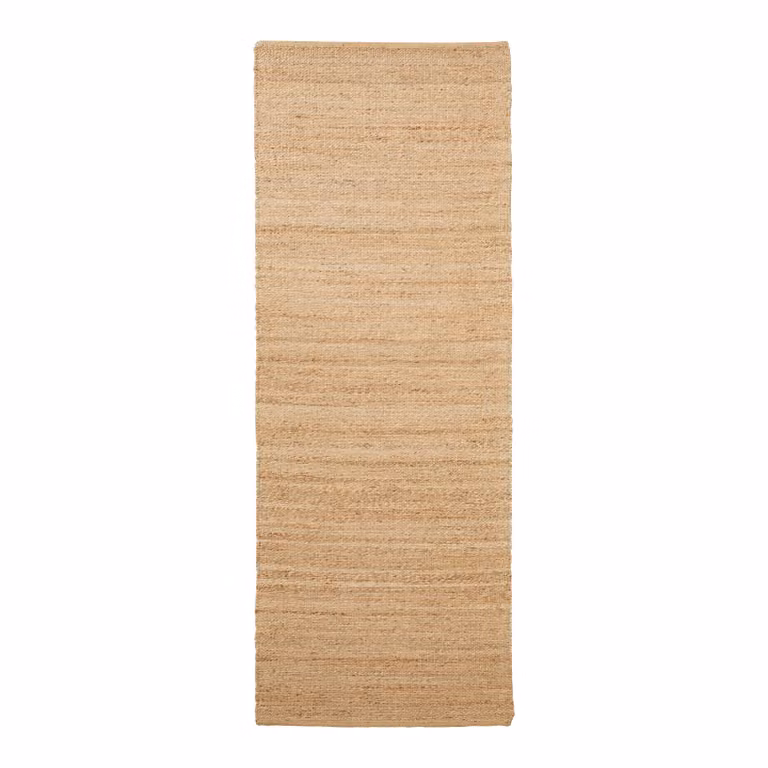 Alfombra House Doctor Hempi de fibra natural de yute y algodón en color beige, An/P: 90 x 300 cm