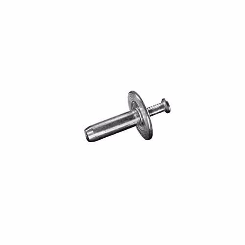 Set de 50 remaches de aluminio y acero inoxidable A2 de la marca Schrauben-Welt con cabeza plana redondeada, color plata, An/P/Al: 4,8 x 10 mm