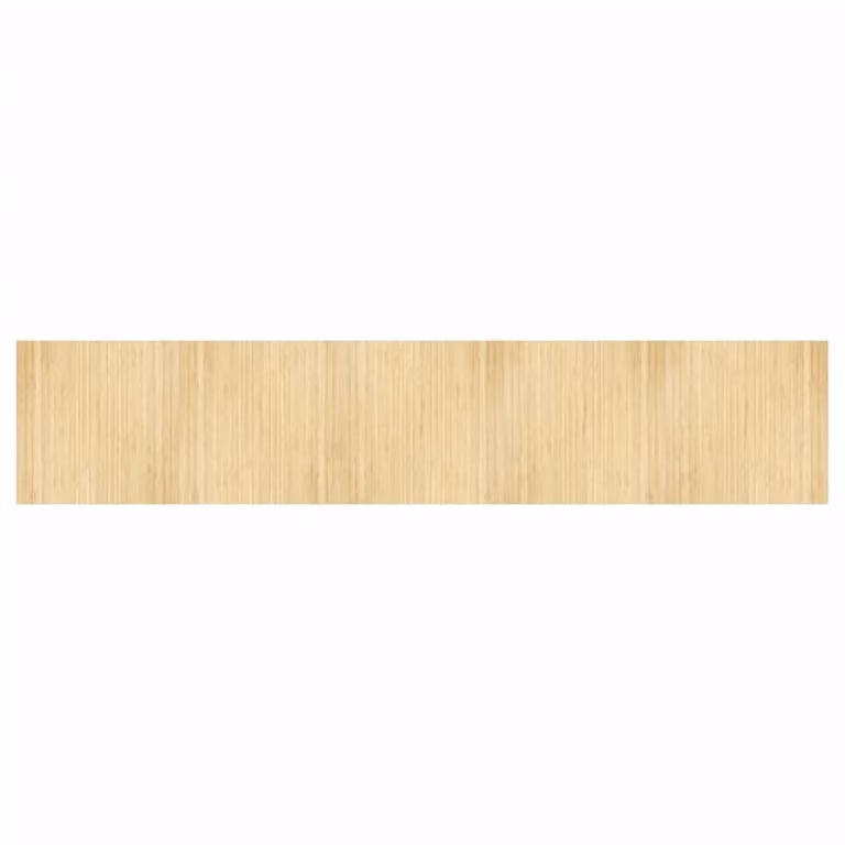 Alfombra rectangular de bambú vidaXL color beige An/P: 100 x 500 cm