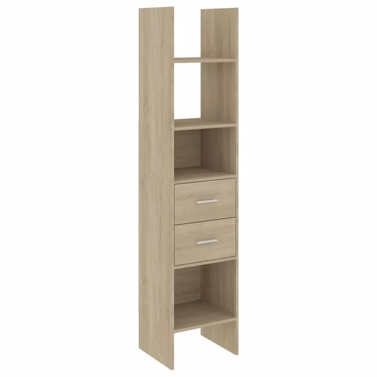 Estantería moderna de madera Maison Chic en color marrón roble An/P/Al: 40 x 35 x 180 cm