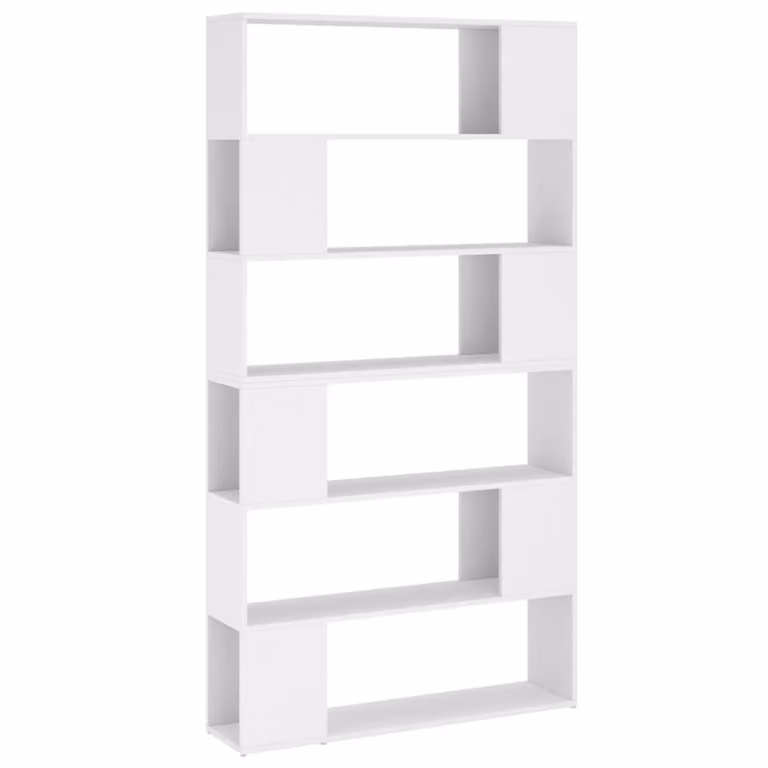 Estantería divisor de espacios Maison Chic en madera blanca An/P/Al: 100 x 24 x 188 cm