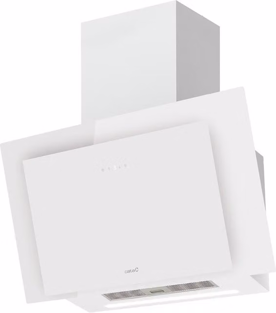 Campana Decorativa de Pared Cata Thalassa Evo 800 GWH Blanca con 6 Velocidades, Temporizador y Pantalla LED