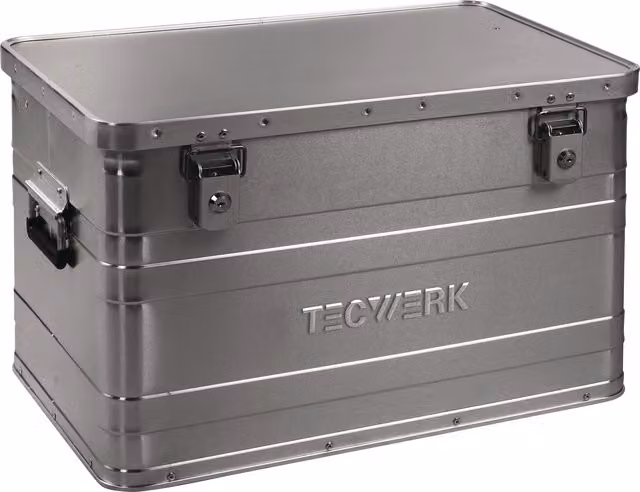 Caja de aluminio color plata de Nordwest Handel AG, An: 59,5 cm, Al: 39 cm