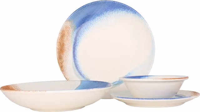Juego de vajilla de porcelana Bonna Kymen multicolor de 24 piezas para 6 personas