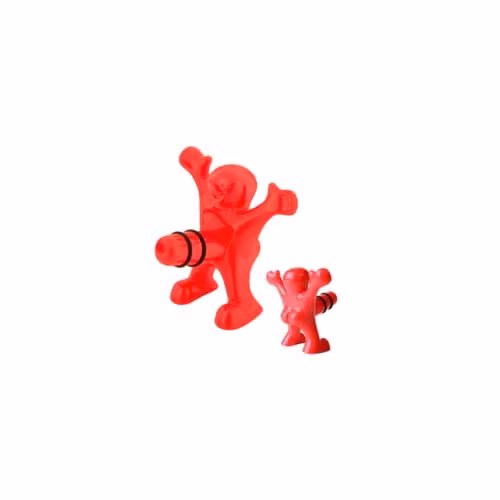 Tapón de botella Happyman de Pylones en color rojo