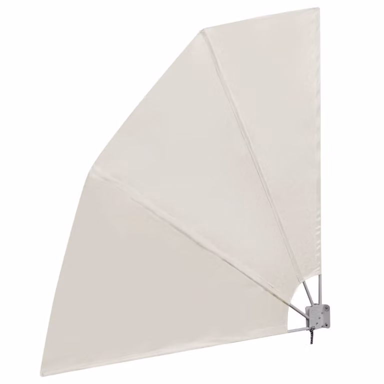 Toldo lateral plegable para balcón Syfax en color beige de poliéster y acero de 210 x 210 cm