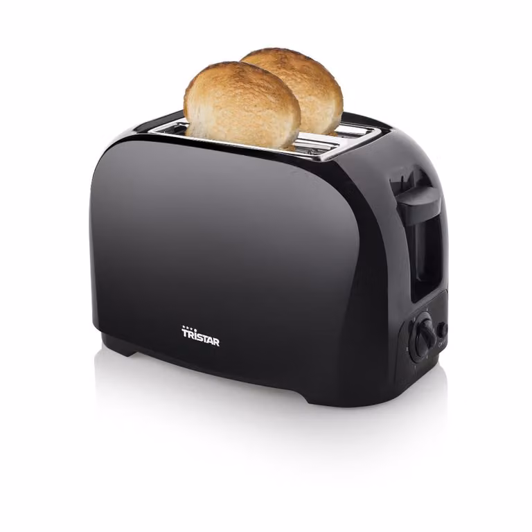 Tostadora Tristar BR-1025 de 800 W en color negro con apagado automático y almacenamiento de cable