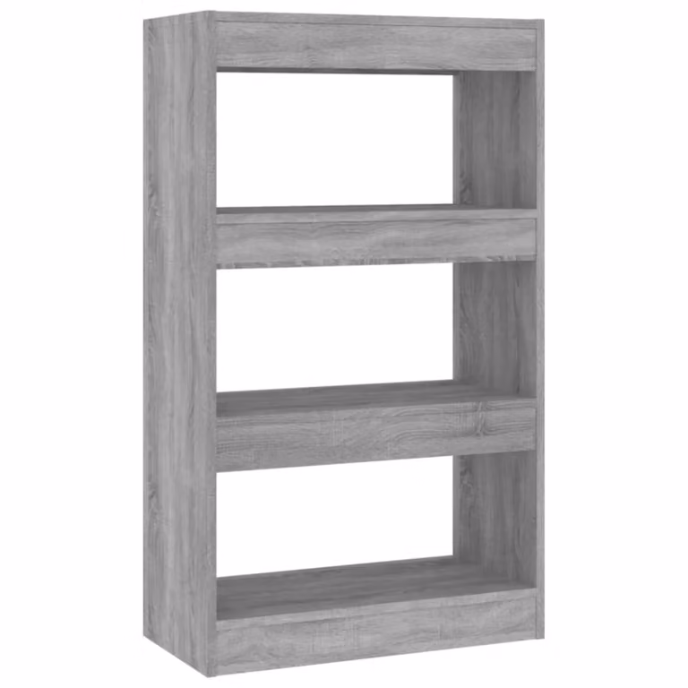 Estantería divisor Maison Chic en madera de ingeniería color gris sonoma, An/P/Al: 60 x 30 x 103 cm