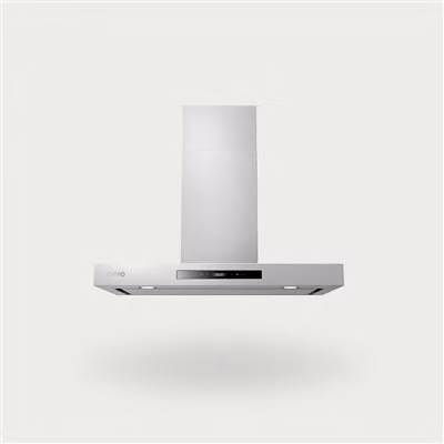 Campana extractora decorativa de pared Evvo CE32 en acero inoxidable, Ancho: 60 cm, potencia de 800 m³/h con filtros de aluminio y carbón activo, eficiencia A++