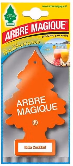 Arbre Magique Mediterraneo Ibiza de TUTTACASA en colores gris y naranja para colgar