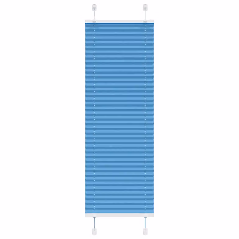 Estor plisado azul vidaXL de poliéster semitransparente Ancho: 39,4 cm, Altura: 100 cm