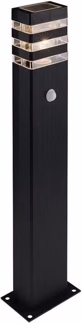 Lámpara de jardín tipo poste Nowodvorski Lighting Rio en aluminio negro con casquillo E27 y potencia de 40W