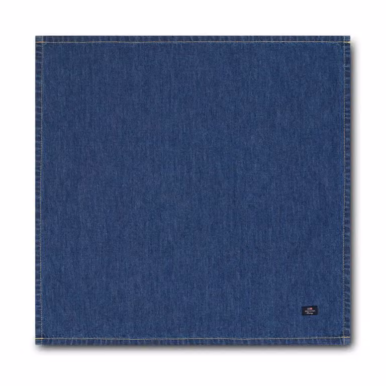 Servilleta de algodón Lexington Icons Denim en color azul denim, An/P: 50 x 50 cm