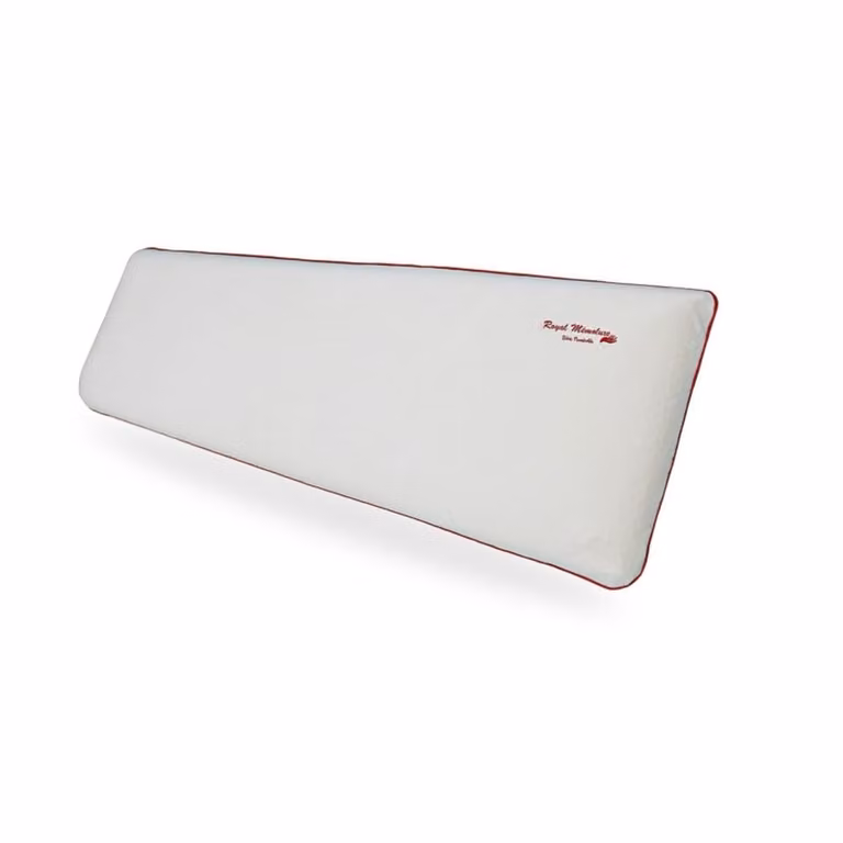 Cojín viscoelástico Reca Bedding con funda desenfundable y lavable en color blanco y dorado, An/P/Al: 135 x 40 cm