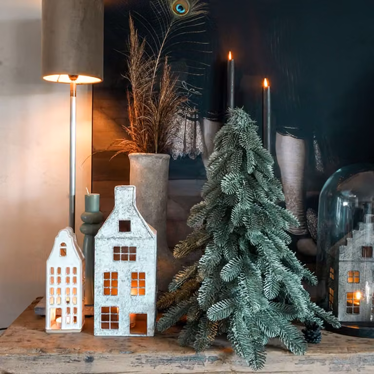 Árbol de Navidad artificial de sobremesa Little Grove en color verde, Altura: 50 cm