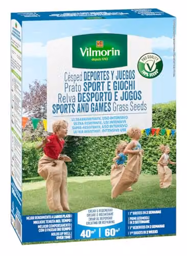 Semilla de césped Vilmorin Deportes y Juegos para terrenos de hasta 100 m², 1 kg