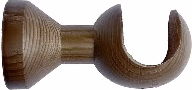 Soporte de pared Ideas Wood de madera en color marrón, L x An x Al: 10,5 x 5,1 x 5,1 cm