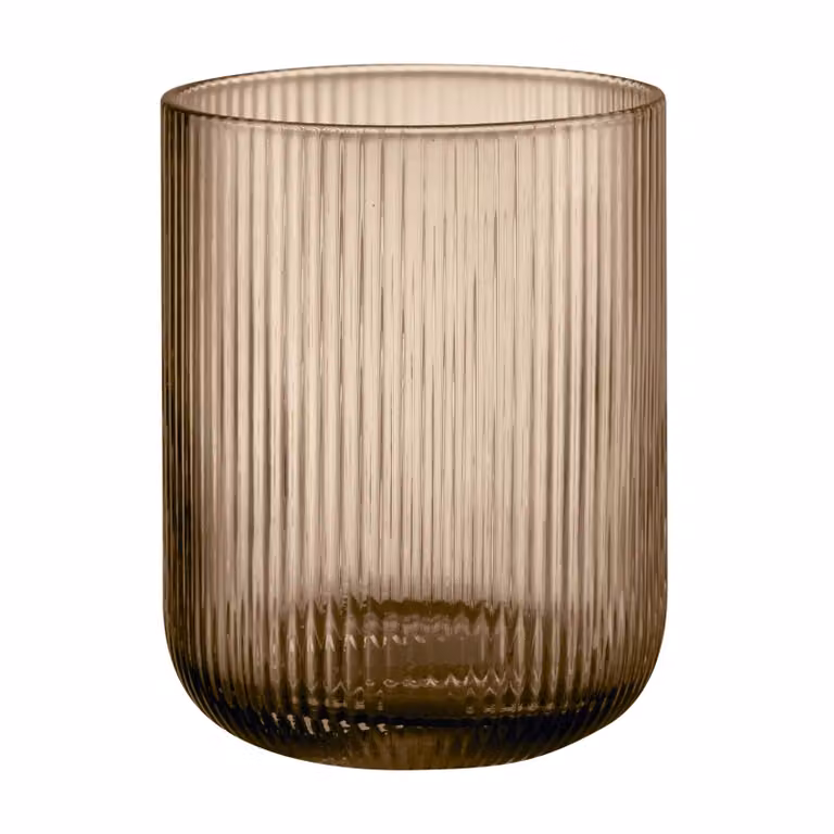Portavelas Ven de Blomus en color marrón para velas de tipo pilar, Altura: 12 cm