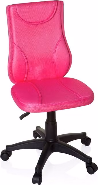 Silla giratoria Kiddy para niños hjh office en color rosa