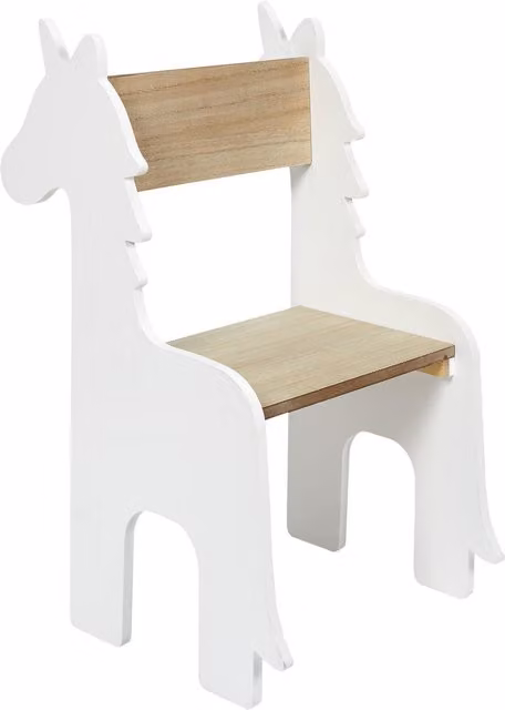 Silla infantil de madera estilo escandinavo The Home Deco Factory en color blanco y marrón An/P/Al: 60 x 41 x 33 cm
