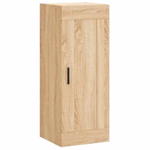Armario de pared moderno Helloshop26 en madera y metal color roble, An/P/Al: 34,5 x 34 x 90 cm