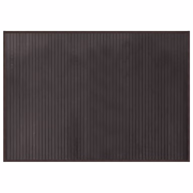 Alfombra rectangular de bambú vidaXL marrón antideslizante An/P: 70 x 100 cm