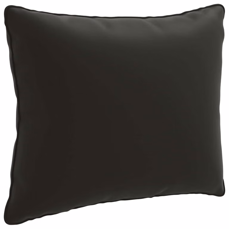 Cojín de respaldo rectangular vidaXL PUTTEN de 1 pieza en poliéster color negro