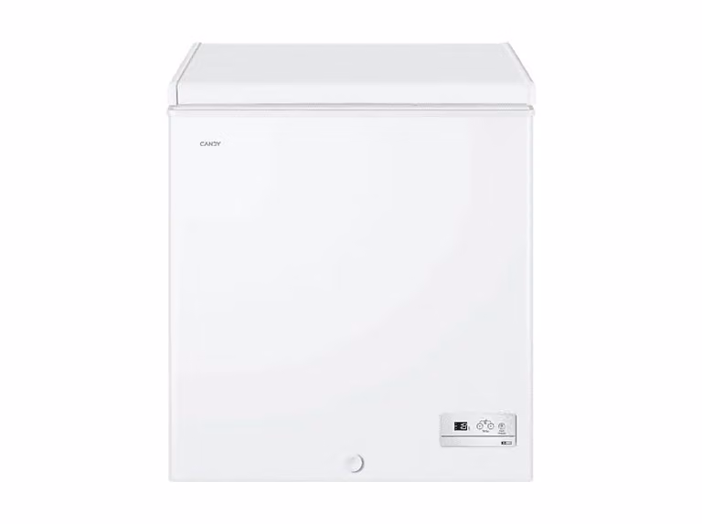 Congelador horizontal Candy CHAE 1452E de 137 l, color blanco, con tecnología estática y control por aplicación