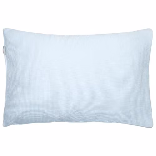 Funda de almohada Sevira Kids para niños de algodón reversible azul, transpirable y con diseño de animales, An/P/Al: 50 x 70 cm