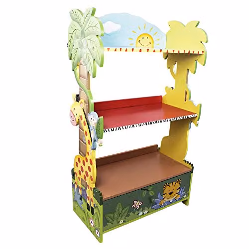 Estantería infantil de madera con contenedores Sunny Safari Fantasy Fields multicolor