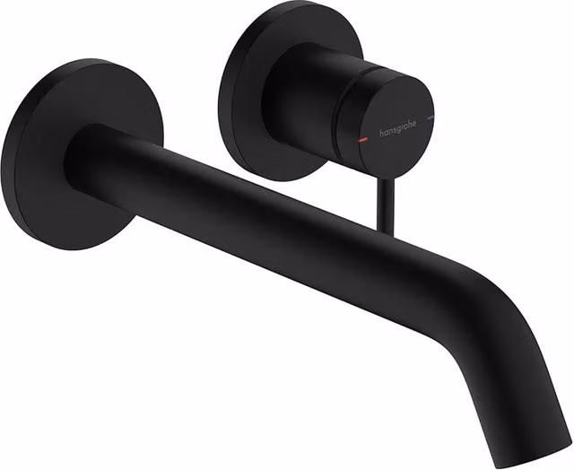 Grifo monomando empotrado para lavabo Hansgrohe Tecturis S 22,5 negro mate