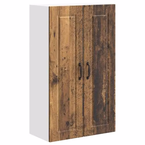Armario de cocina de pared Helloshop26 con diseño moderno y estantes internos en color marrón, An/P/Al: 60 x 31 x 100 cm