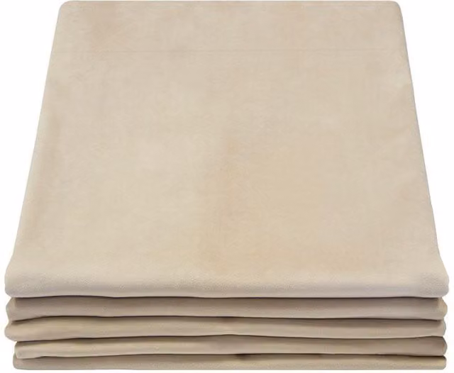 Cortina acústica y térmica Moondream DecibelControl 3en1 de terciopelo opaca beige An: 130 cm, Al: 260 cm