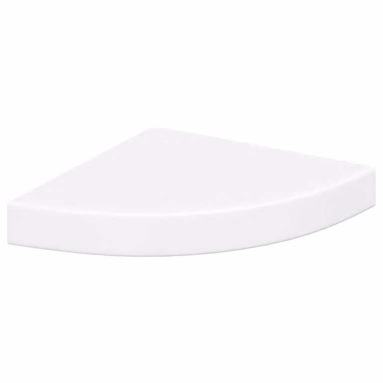 Estante flotante de esquina vidaXL en MDF blanco, An/P/Al: 25 x 25 x 3,8 cm