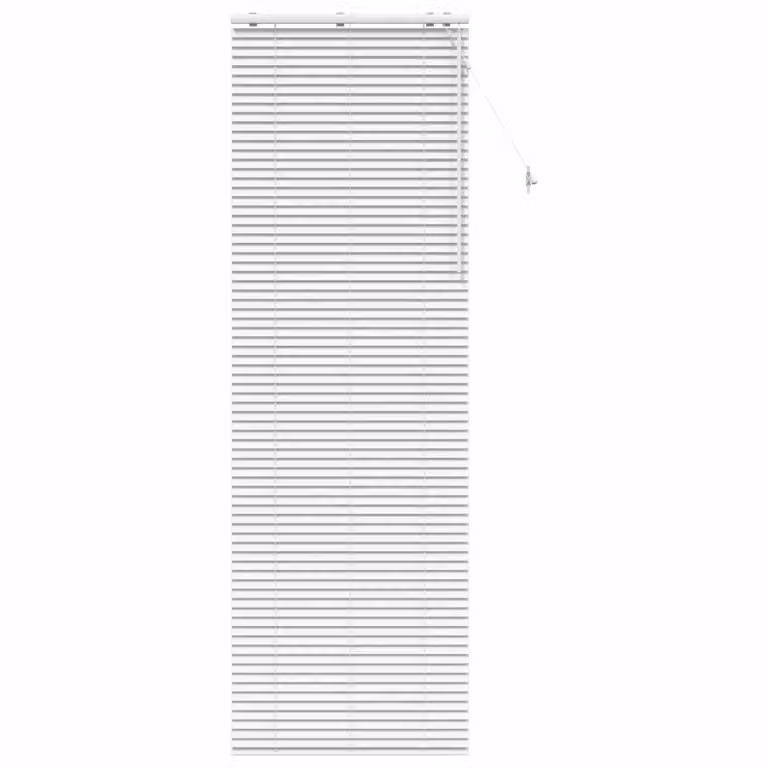 Persiana veneciana de madera vidaXL en color blanco, An/Al: 80 x 250 cm, con lamas de 35 mm