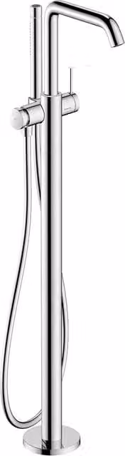 Grifo monomando para bañera de pie Tecturis S Hansgrohe en acabado cromado plata