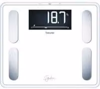 Báscula de diagnóstico personal Beurer BF 410 Signature Line blanca con base de cristal