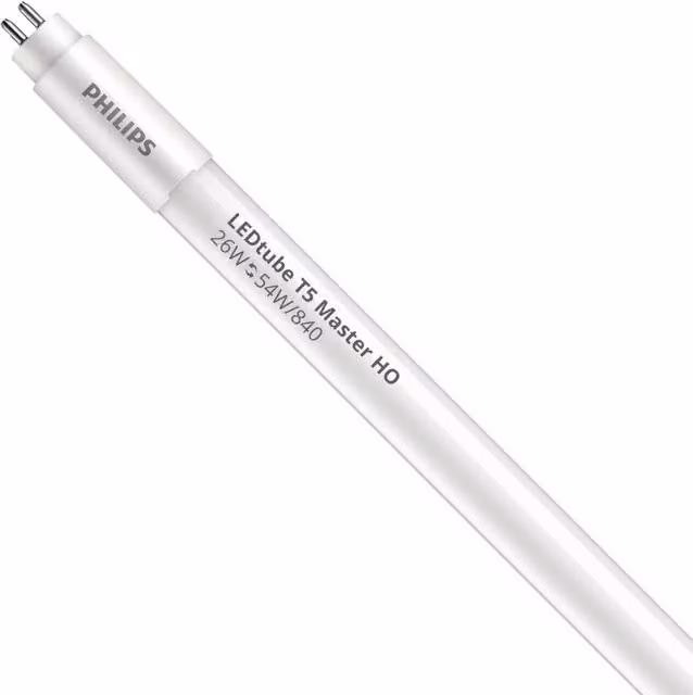 Lámpara de tubo LED Philips Master T5 HF de 1200 mm, 26 W, luz blanca neutra 4000 K, color blanco