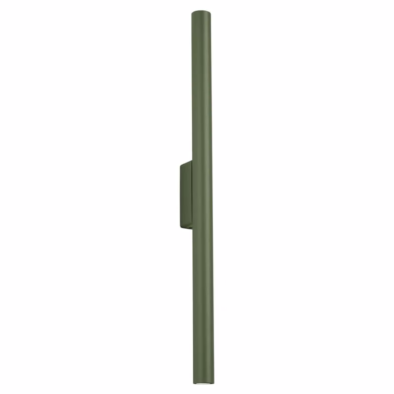 Lámpara de pared moderna Sollux Lighting en metal color verde con diseño de cilindro y luz up/down