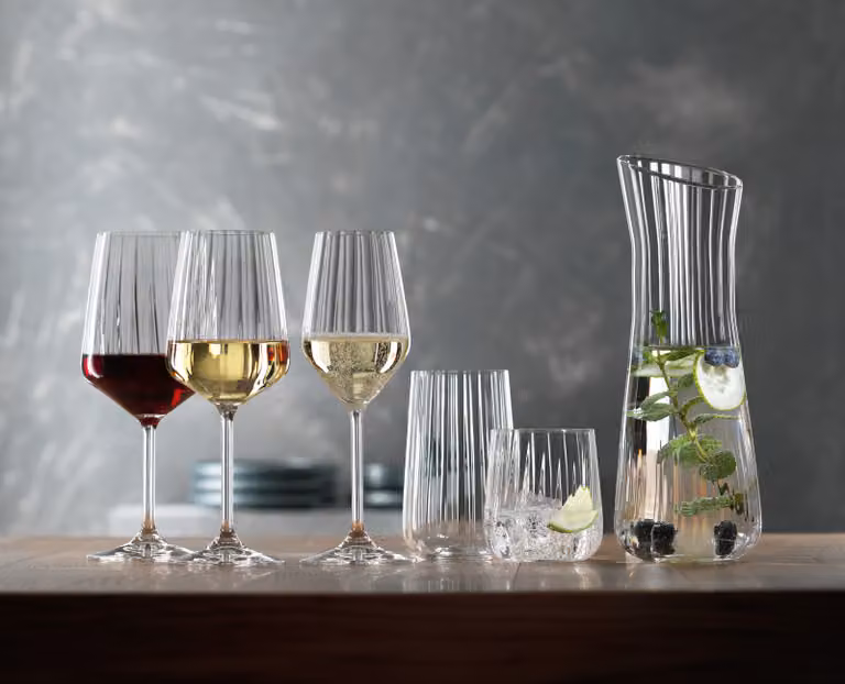 Juego de 4 copas de vino blanco Spiegelau de cristal transparente de 440 ml