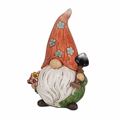 Figura decorativa de duende con pala Ideen mit Herz, multicolor, An/P/Al: 13 x 13 x 21 cm