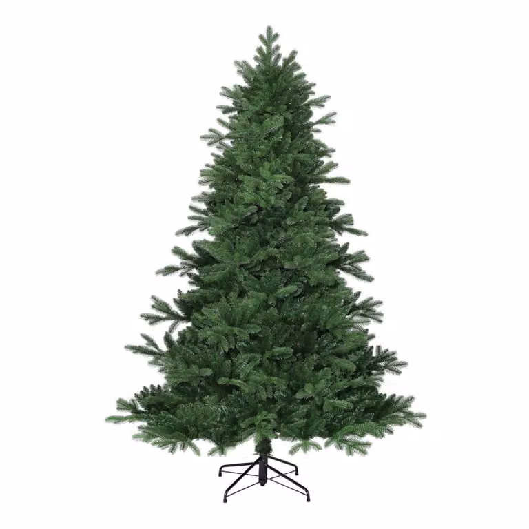 Árbol de Navidad Artificial Brampton de Black Box Trees en color verde, Altura: 155 cm, Ancho: 107 cm, Profundidad: 107 cm